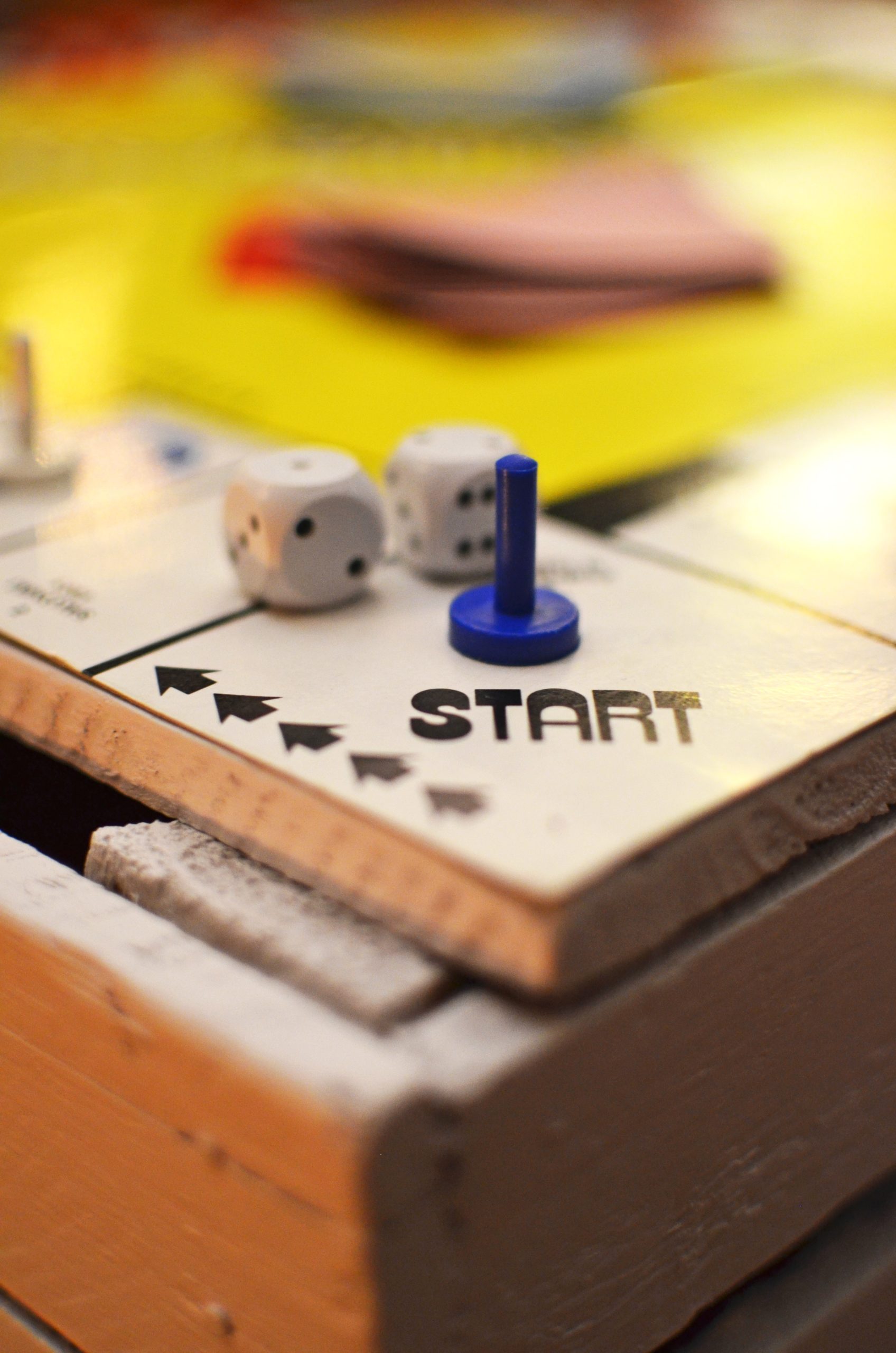 The start block of a game board.